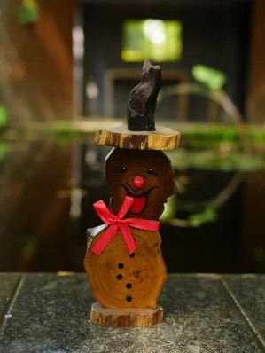 Wooden Snow Man