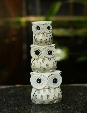 Set of 3 Owls